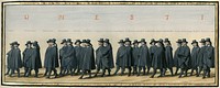 De begrafenisstoet van Frederik Hendrik, plaat nr. 3 (1651) by Pieter Nolpe, Pieter Jansz Post, Pieter Jansz Post and Nicolaes van Ravesteyn