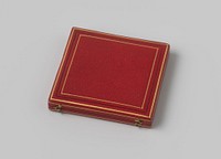 Penningdoos van rood leer (c. 1800 - c. 1900) by anonymous