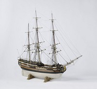 Model of the Slave Ship De Witte Oliphant (1755) by anonymous