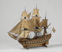 Model of a 44-Gun Ship of the Line (1784 - 1799) by Lucas de Waal