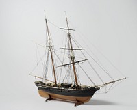 Model of the schooner Banka (c. 1843) by anonymous
