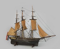 Model of a Merchant Frigate (c. 1850 - c. 1870) by anonymous