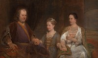 Hermanus Boerhaave (1668-1738), Professor of Medicine at the University of Leiden, with his Wife Maria Drolenvaux (1686-1746) and their Daughter Johanna Maria (1712-91) (1720 - 1725) by Aert de Gelder