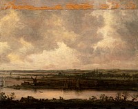 Panoramic View of the River Spaarne and the Haarlemmermeer (in or after 1644) by Jan van Goyen