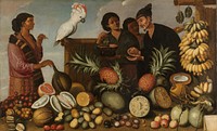 A Market Stall in Batavia (c. 1640 - c. 1666) by Andries Beeckman and Albert Eckhout