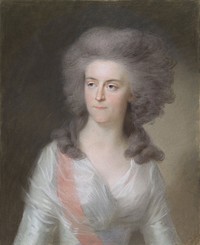 Frederika Sophia Wilhelmina (Wilhelmina; 1751-1820), prinses van Pruisen. Echtgenote van prins Willem V (1785 - 1795) by Johann Friedrich August Tischbein