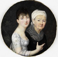 Portrait of an Old and a Young Woman (1790 - 1810) by Johns and anonymous
