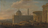 Italian city view (1650 - 1689) by Jacob van der Ulft