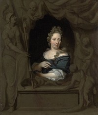 Portrait of Eva Visscher, Wife of Michiel van Musscher (1685) by Michiel van Musscher