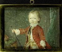 Willem V (1748-1806), prins van Oranje-Nassau, als kind (1751) by Robert Mussard