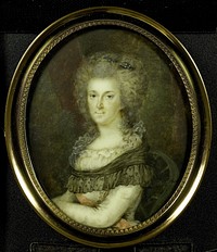 Frederika Sophia Wilhelmina (Wilhelmina; 1747-1820), prinses van Pruisen. Echtgenote van prins Willem V (1767 - 1820) by Johannes Emilius Phaff