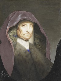 Portret van een oude vrouw, zogenaamd Rembrandts moeder (1670 - 1680) by Willem Paulet and Jan Lievens