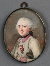 Portret van een Oostenrijkse officier (1770 - 1790) by anonymous