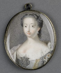 Anna van Hannover (1709-59). Echtgenote van prins Willem IV (1753 - 1760) by Gerrit Kamphuysen, anonymous and Johann Valentin Tischbein