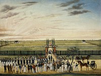 The Burial of Father Joannes Vitus Janssen (1803-43) at Paramaribo (1843 - 1845) by anonymous