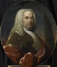 Portrait of Hugo du Bois, Director of the Rotterdam Chamber of the Dutch East India Company, elected 1734 (1734 - 1798) by Dionys van Nijmegen