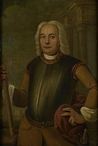 Portrait of Johannes Thedens, Governor-General of the Dutch East India Company (1742) by Jacobus Oliphant