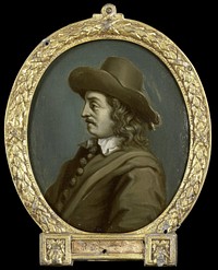 Portrait of Matthys van de Merwede, Lord of Clootwyck, Poet in Dordrecht (Mathias de Merwede de Clootwyck) (1700 - 1732) by Arnoud van Halen and Jan Gerritsz van Bronckhorst