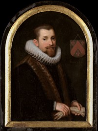 Portrait of Floris Gerritsz van Schoterbosch (c. 1562-1618) (c. 1620) by Cornelis Engelsz and anonymous