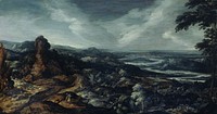 Panoramic Landscape with Tobias and the Angel (1615 - 1625) by Kerstiaen de Keuninck