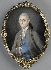 Portret van Johannes Wesenhagen (1743-1803) (1781) by Antoine Maucourt