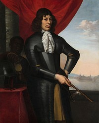 Portrait of Jan Valckenburgh and an Enslaved Servant (c. 1660) by Daniel Vertangen