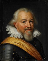 Portrait of Jan the Middle (1561-1623), Count Nassau-Siegen (c. 1610 - c. 1620) by Jan Antonisz van Ravesteyn