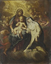 The Mystic Marriage of St Rose of Lima (1666 - 1670) by Lazzaro Baldi and anonymous
