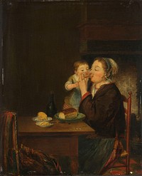 A Mother and her Child (1794) by Louis Bernard Coclers