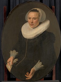 Portrait of Maria Joachimsdr Swartenhont (1598-1631) (1627) by Nicolaes Eliasz Pickenoy