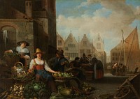 The Vegetable Market (1662) by Hendrick Martensz Sorgh