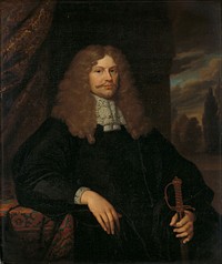 Portrait of Cornelis Backer (1633-81), councillor, alderman, and colonel of the Amsterdam militia (1660 - 1684) by Caspar Netscher