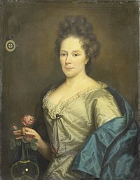 Portrait of Anna Maria van Hogendorp (1655-1727). Second Wife of François Leydecker (c. 1690) by anonymous