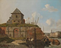 City Wall with Gunpowder Magazine (1830) by Carel Jacobus Behr and Gijsbertus Craeyvanger