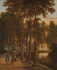 The Avenue of Birches (1660 - 1685) by Jan Hackaert