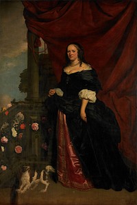 Portrait of a Woman, probably Sophia Anna van Pipenpoy (c. 1618-70), Countess of Schellart (1659) by Wybrand de Geest
