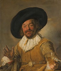 A Militiaman Holding a Berkemeyer, Known as the ‘Merry Drinker’ (c. 1628 - c. 1630) by Frans Hals