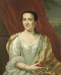 Margaretha Leuveling (1738-83), Wife of Justus Tjeenk (1756) by Herman Frederik van Hengel
