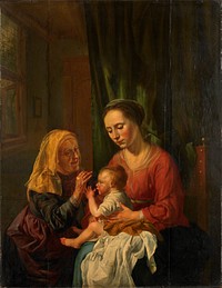 Virgin and Child with St Anne (1630) by Dirk van Hoogstraten