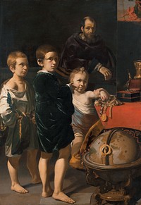 Portrait of Three Children and a Man (1622) by Thomas de Keyser