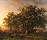 Forest Scene (1848) by Barend Cornelis Koekkoek