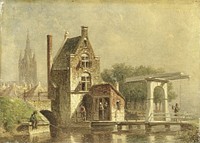 De Koepoort te Delft (1850 - 1892) by Petrus Gerardus Vertin