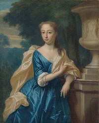 Justina Johanna Ramskrammer (1702-98), Wife of Isaac Parker (1734) by Philip van Dijk