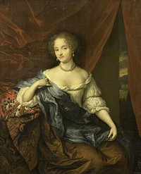 Portrait of a woman, possibly a member of the van Citters family (1674) by Caspar Netscher