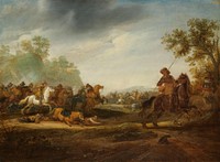 Cavalry Skirmish (1625 - 1660) by A van Hoef