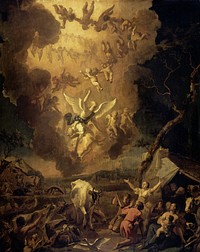 The Annunciation to the Shepherds (1663) by Abraham Daniëlsz Hondius