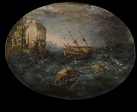 Shipwreck off a Rocky Coast (1614) by Adam Willaerts
