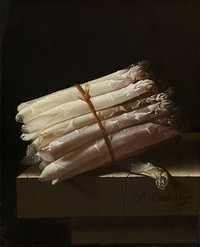 Still Life with Asparagus (1697) by Adriaen Coorte