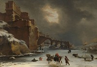 City Walls in Winter (c. 1650 - c. 1670) by Willem Schellinks