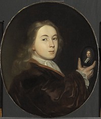 Johannes Bakhuysen (1683-1731). With a Miniature Portrait of his Father Ludolf (1699 - 1708) by Ludolf Bakhuysen